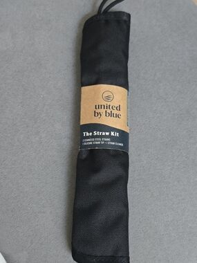 United By Blue Black Roll-Up Straw Kit